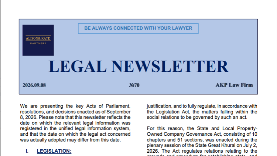 Legal Newsletter No.70